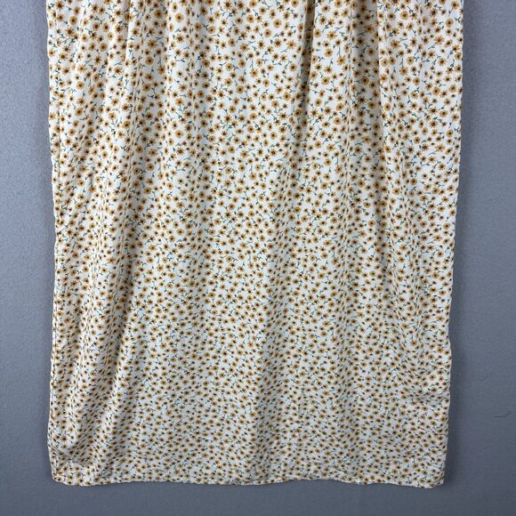 VTG 90s Y2K Babydoll Floral Maxi Dress Women XL Strappy Lace Trim Slip Fairycore - Picture 10 of 14